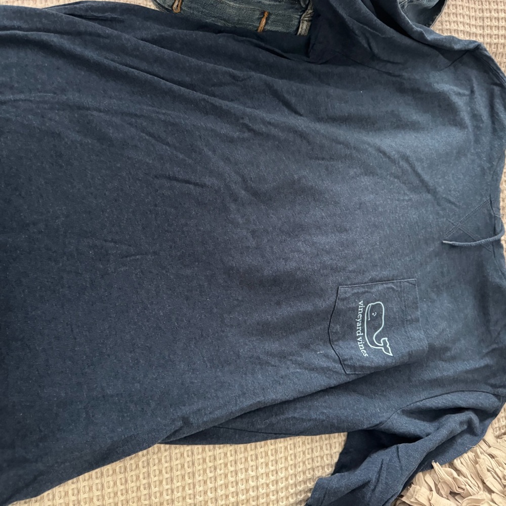Vineyard Vines Men's Navy Long Sleeve Tee